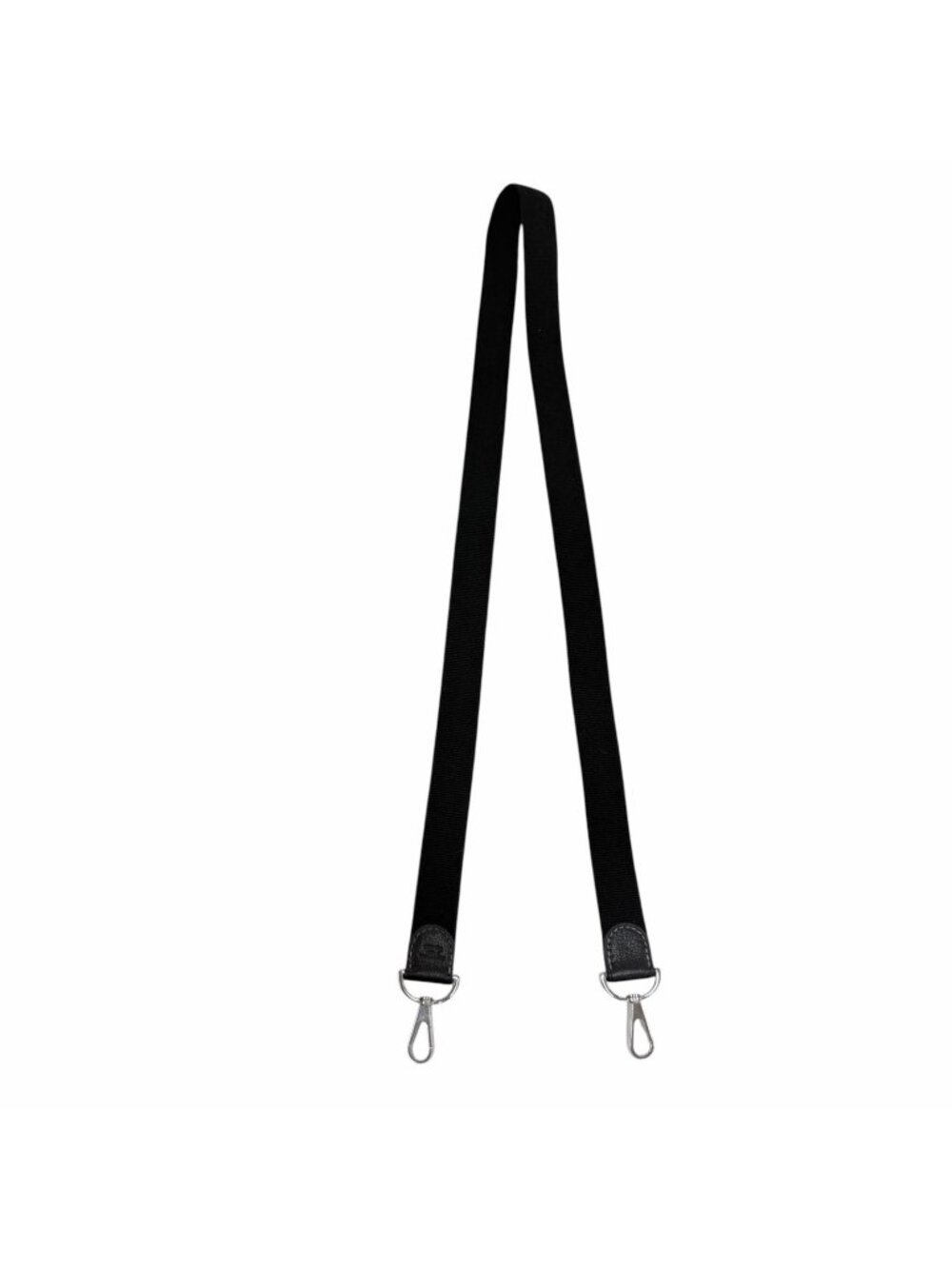 Hermes Canvas Silver Garden Party Shoulder Strap Black